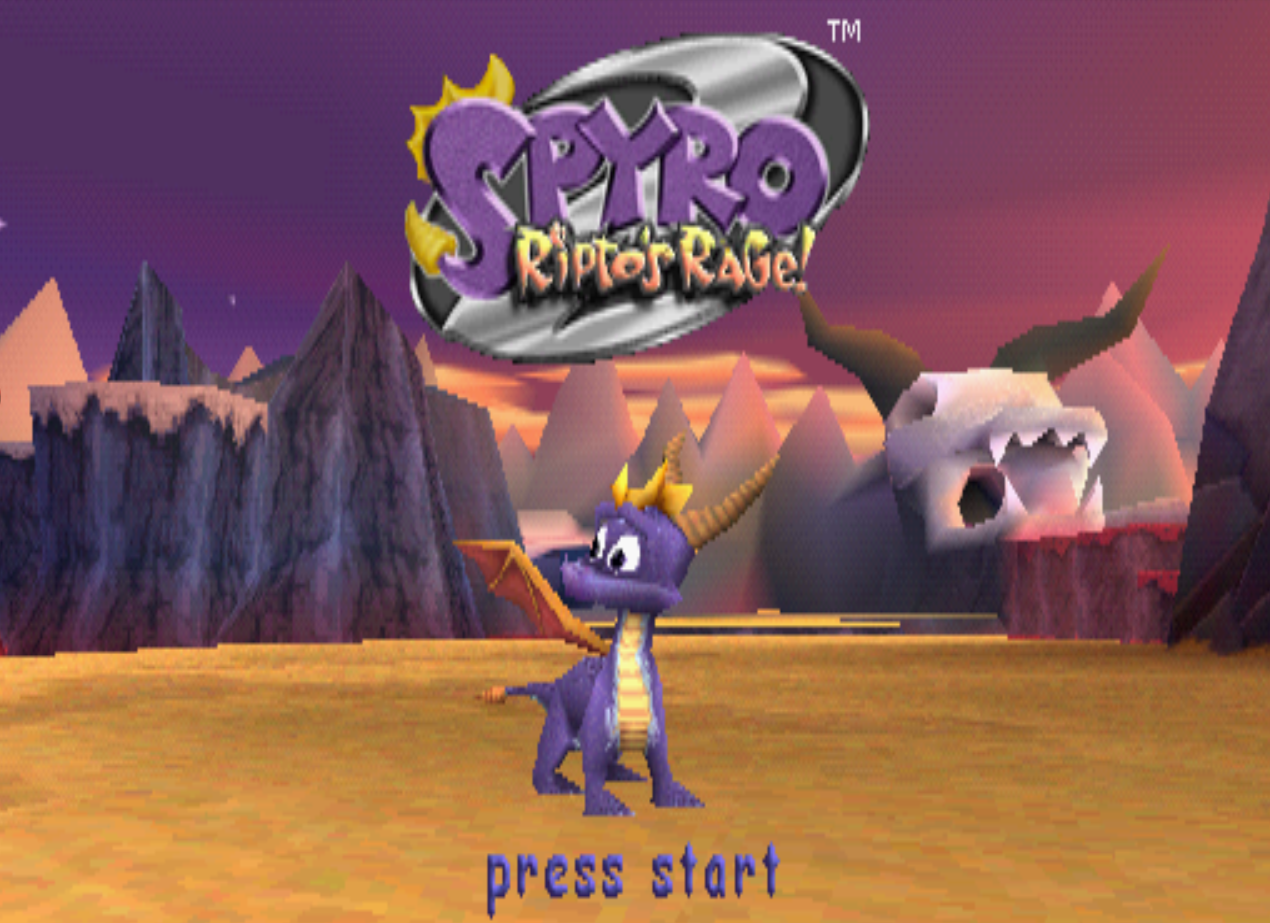 Spyro 2 Riptos Rage Title Screen